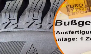 Reifenprofil und Bußgeldbescheid: Welche Reifen darf ich fahren? Achten Sie auf das Schneeflockensymbol für Winterreifen, sonst droht Strafe.