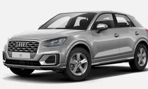 Silberner Audi Q2, ein kompakter SUV, der oft für seine Wendigkeit gelobt wird, aber auch für potenzielle audi q2 probleme bekannt ist.