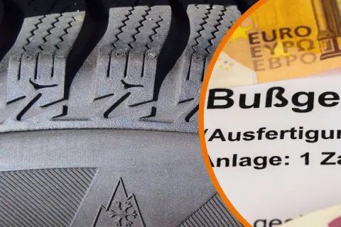 Reifenprofil und Bußgeldbescheid: Welche Reifen darf ich fahren? Achten Sie auf das Schneeflockensymbol für Winterreifen, sonst droht Strafe.