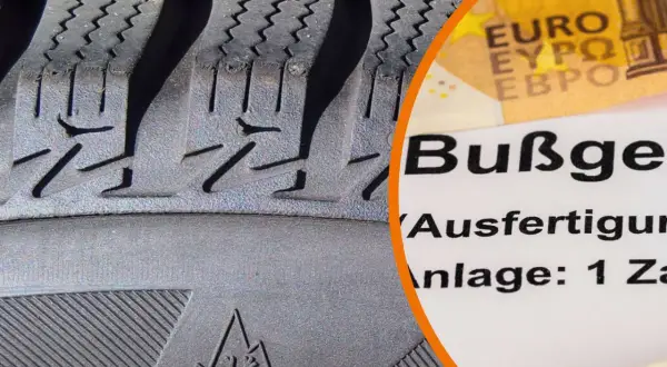 Reifenprofil und Bußgeldbescheid: Welche Reifen darf ich fahren? Achten Sie auf das Schneeflockensymbol für Winterreifen, sonst droht Strafe.