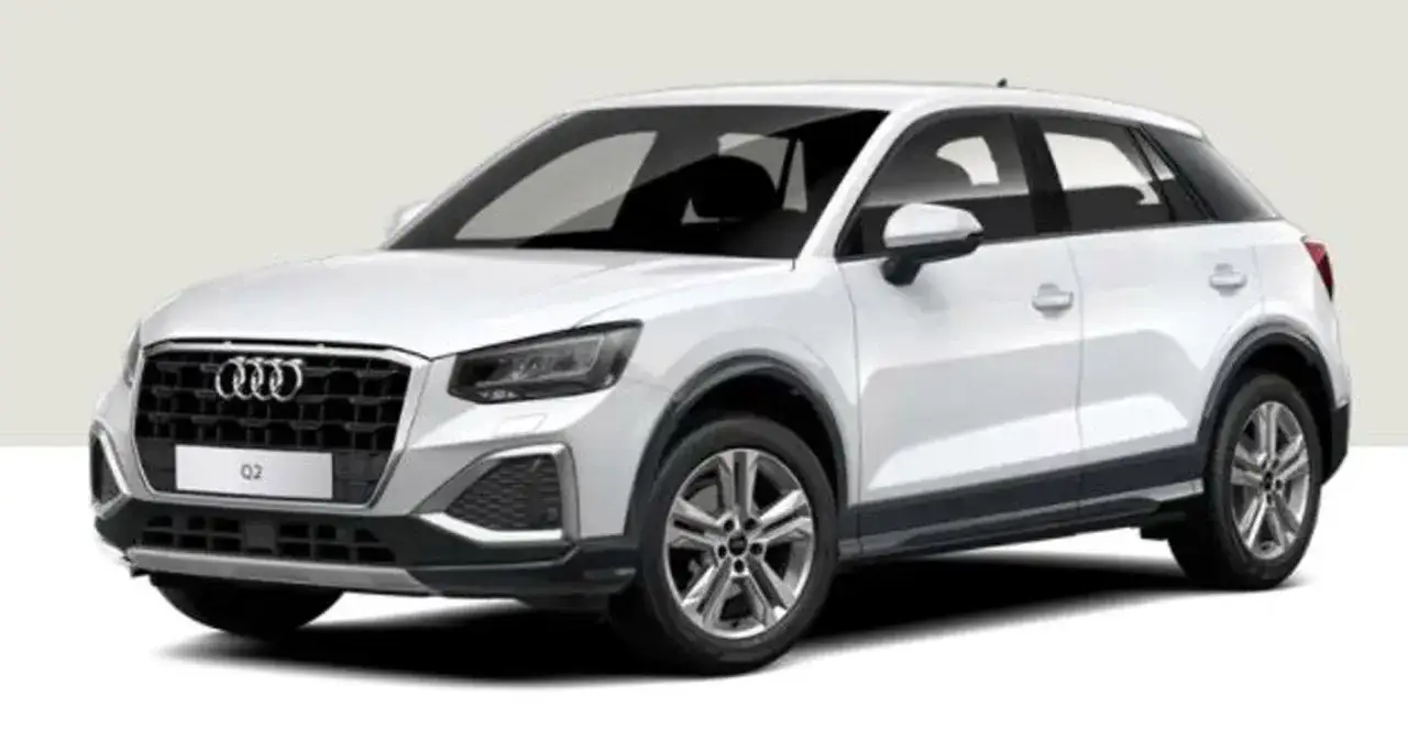 Wei&szlig;er Audi Q2, bereit f&uuml;r die Stra&szlig;e, trotz m&ouml;glicher audi q2 probleme.